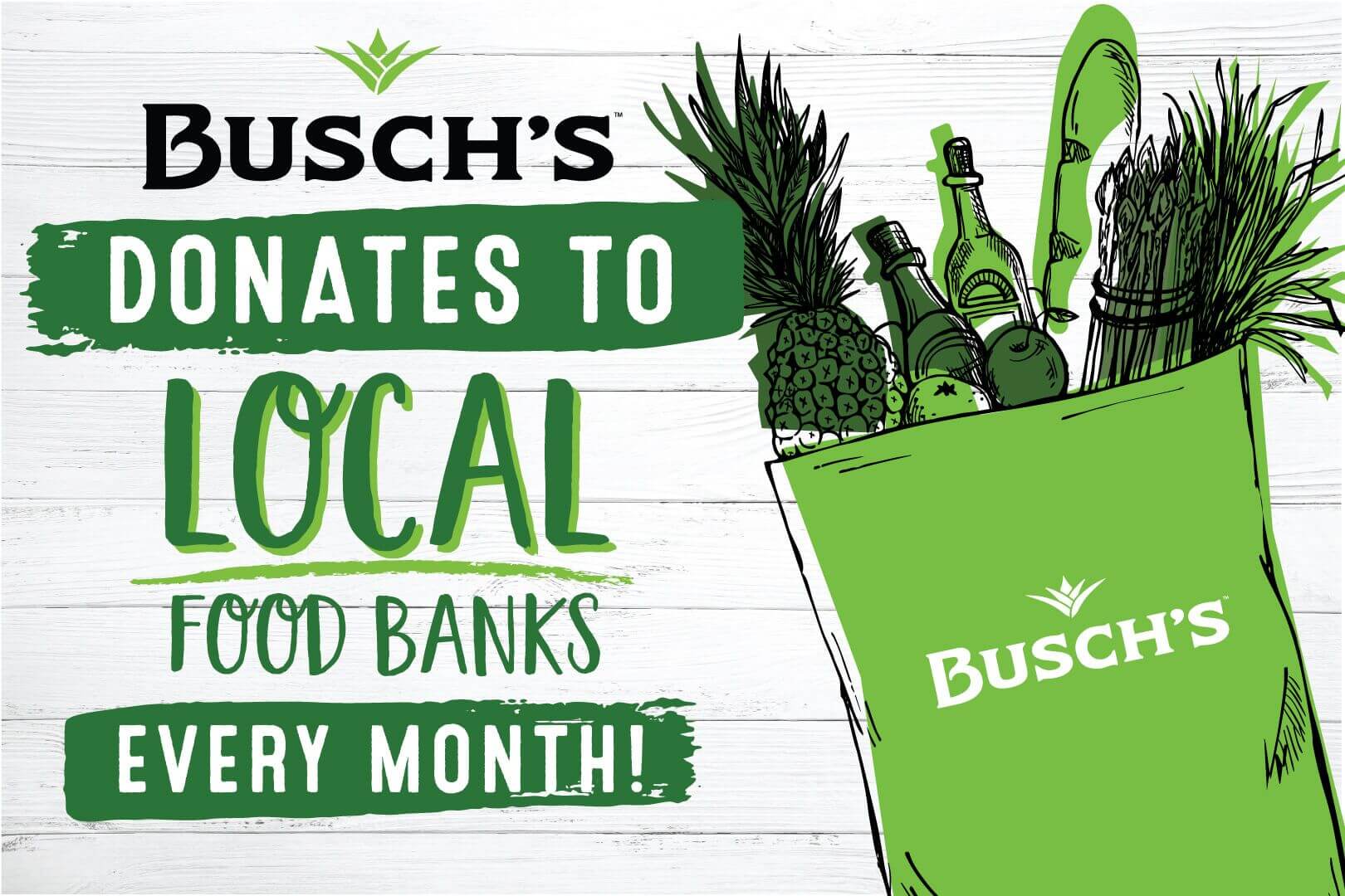 Busch's Donates To Local Food Banks Every Month!